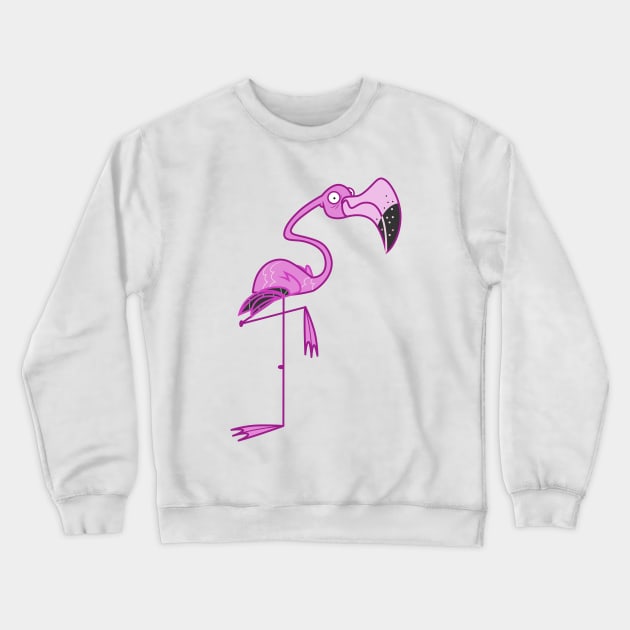 Flamingo 1 Crewneck Sweatshirt by CloudyGlow